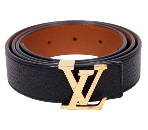 louis vuitton black belt gold buckle